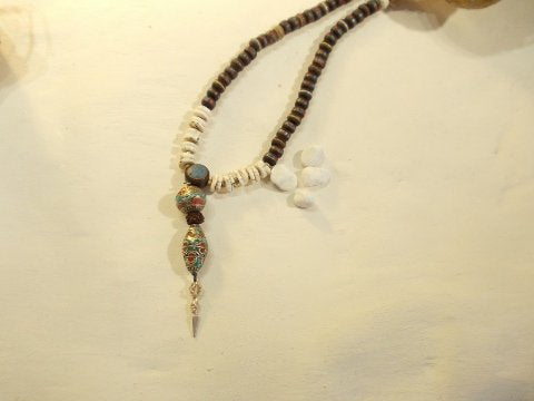 DORJE TIBETANO Japa Mala - osso con – immagine2