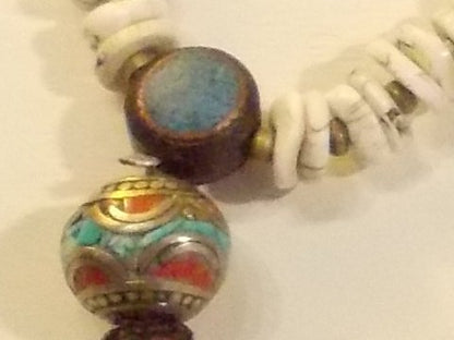 DORJE TIBETANO Japa Mala - osso con – immagine4