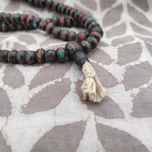 Collana Etnica Japa Mala in corno – immagine2