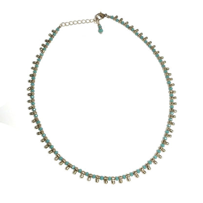 Collana etnica choker artigianale in ottone - MADARIPUR