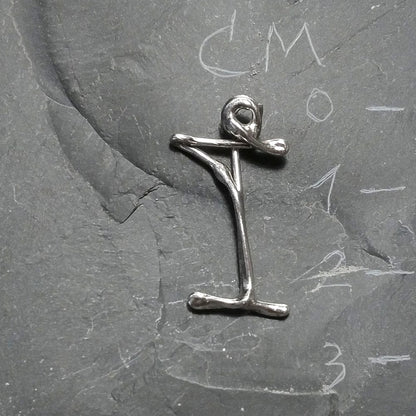 CIONDOLO PERSONALIZZATO in argento 925 con lettera - I
