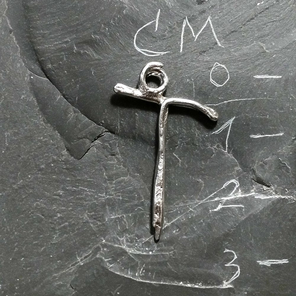 CIONDOLO PERSONALIZZATO in argento 925 con lettera - T