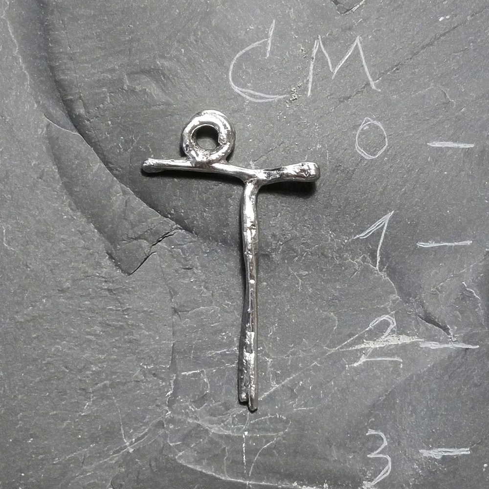 CIONDOLO PERSONALIZZATO in argento 925 con lettera - T