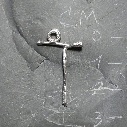 CIONDOLO PERSONALIZZATO in argento 925 con lettera - T