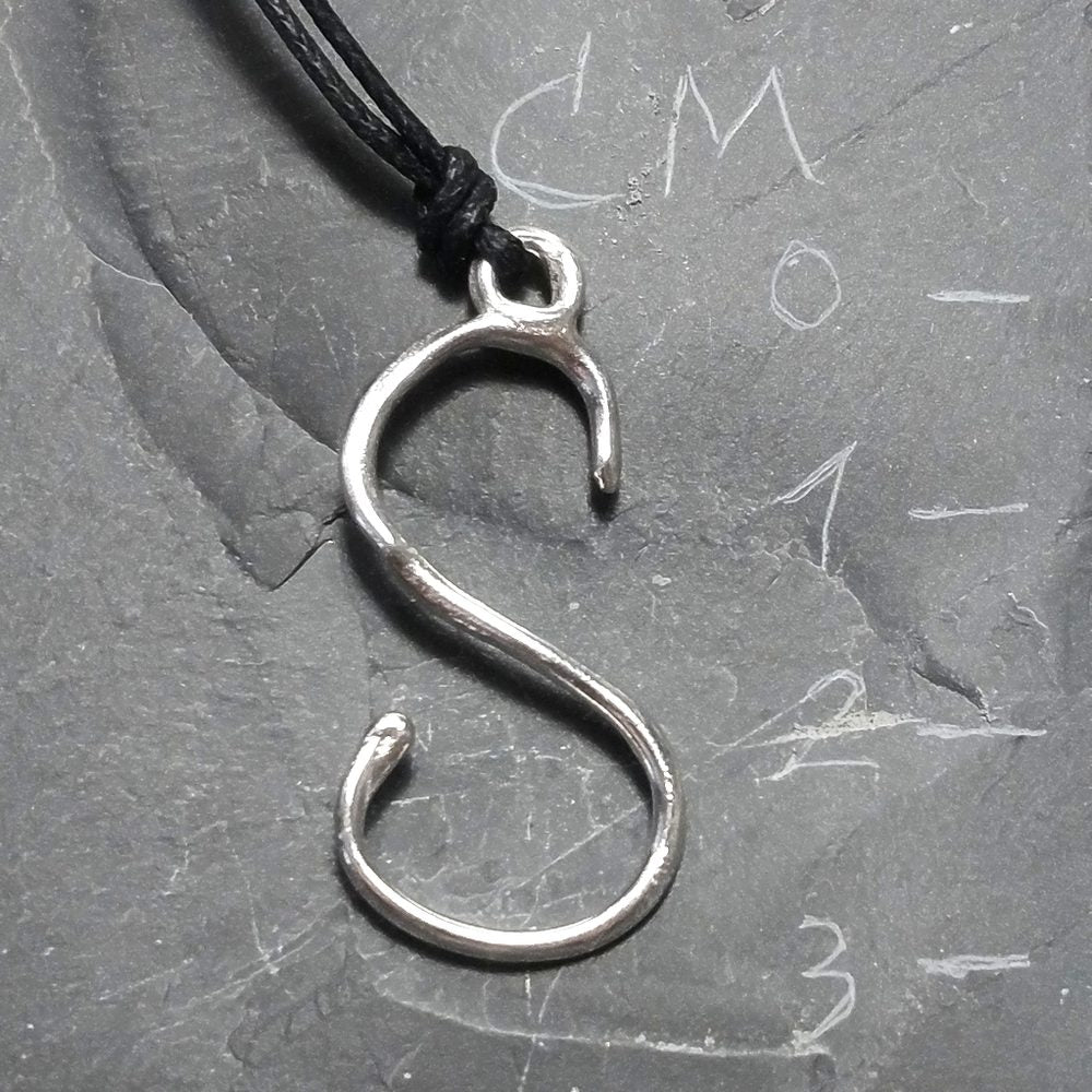 CIONDOLO PERSONALIZZATO in argento 925 con lettera - S