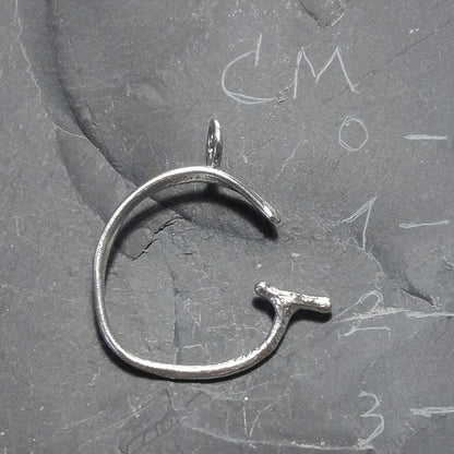 CIONDOLO PERSONALIZZATO in argento 925 con lettera - G