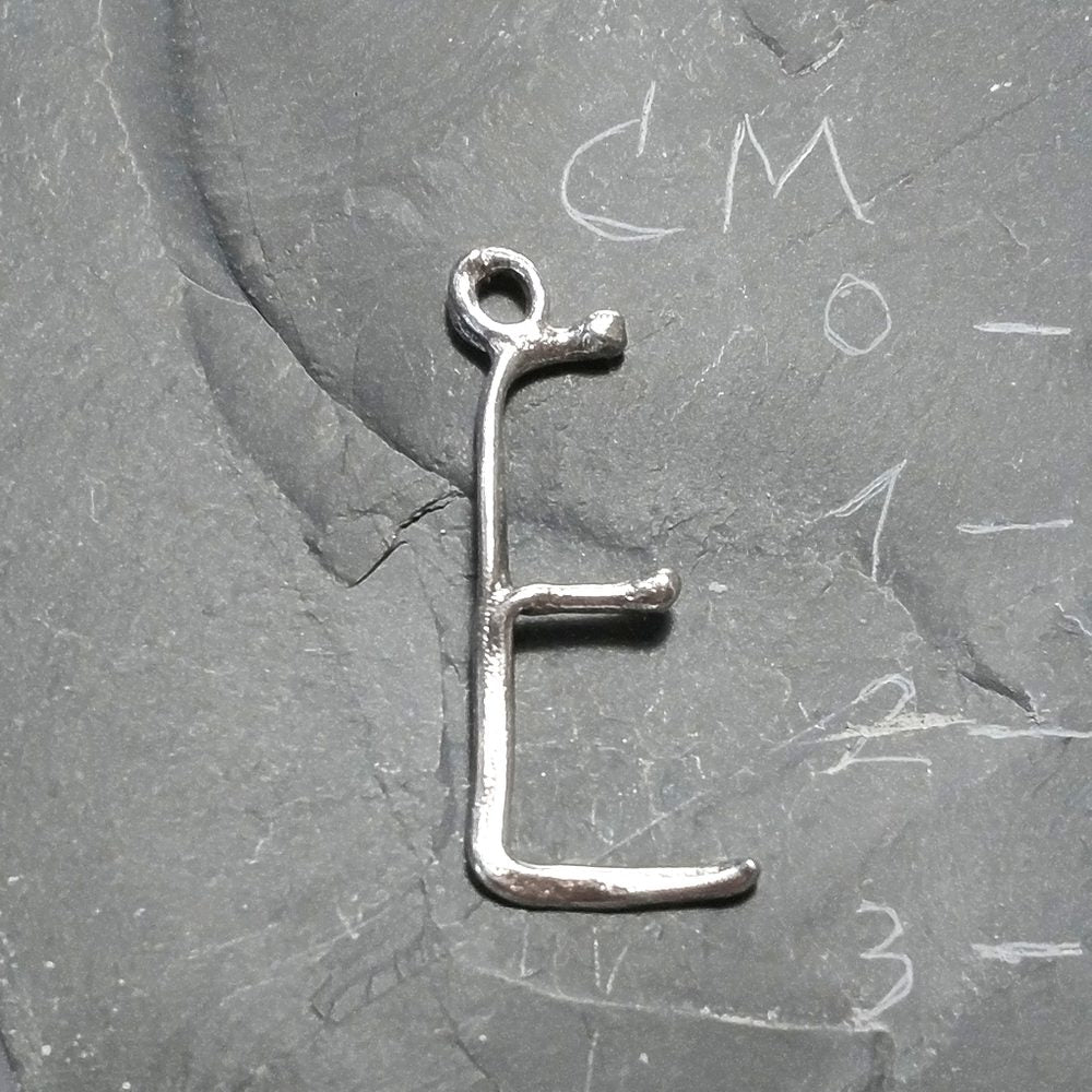 CIONDOLO PERSONALIZZATO in argento 925 con lettera - E