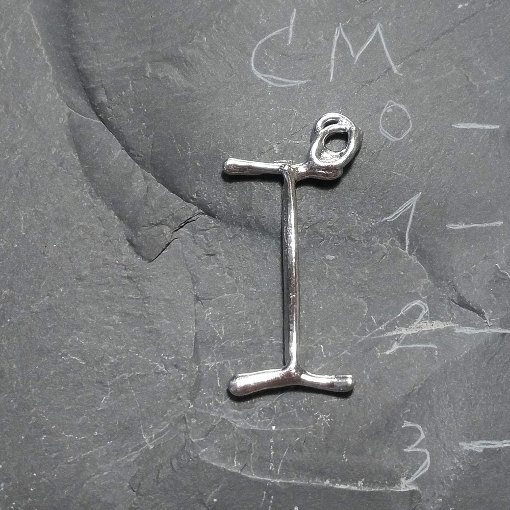 CIONDOLO PERSONALIZZATO in argento 925 con lettera - I