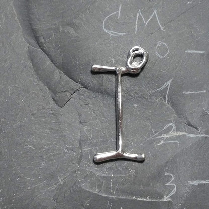 CIONDOLO PERSONALIZZATO in argento 925 con lettera - I