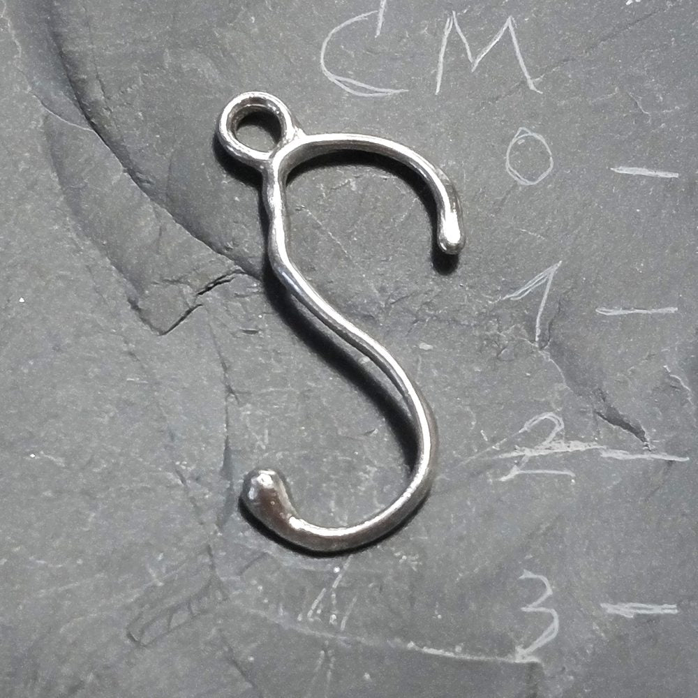 CIONDOLO PERSONALIZZATO in argento 925 con lettera - S