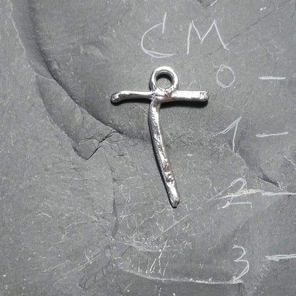 CIONDOLO PERSONALIZZATO in argento 925 con lettera - T