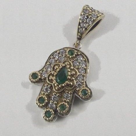 CIONDOLO MANO DI FATIMA argento/bronzo - ilmondodiwit - Ciondolo