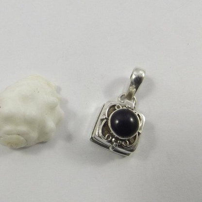 CIONDOLO onice - scattola - argento 925 - ilmondodiwit - Ciondolo