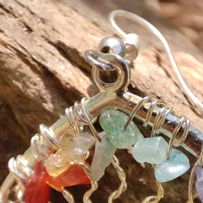 Orecchini ALBERO DELLA VITA con pietre