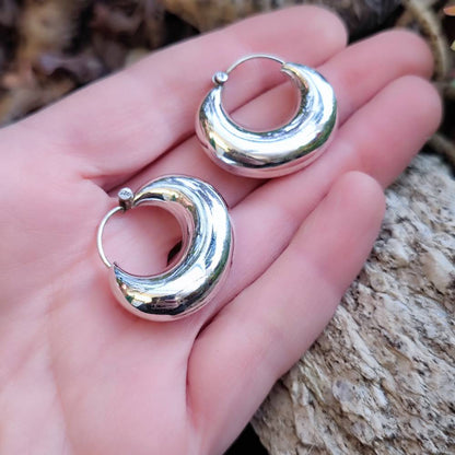 ORECCHINI a cerchio in argento 925 - NAGALUR
