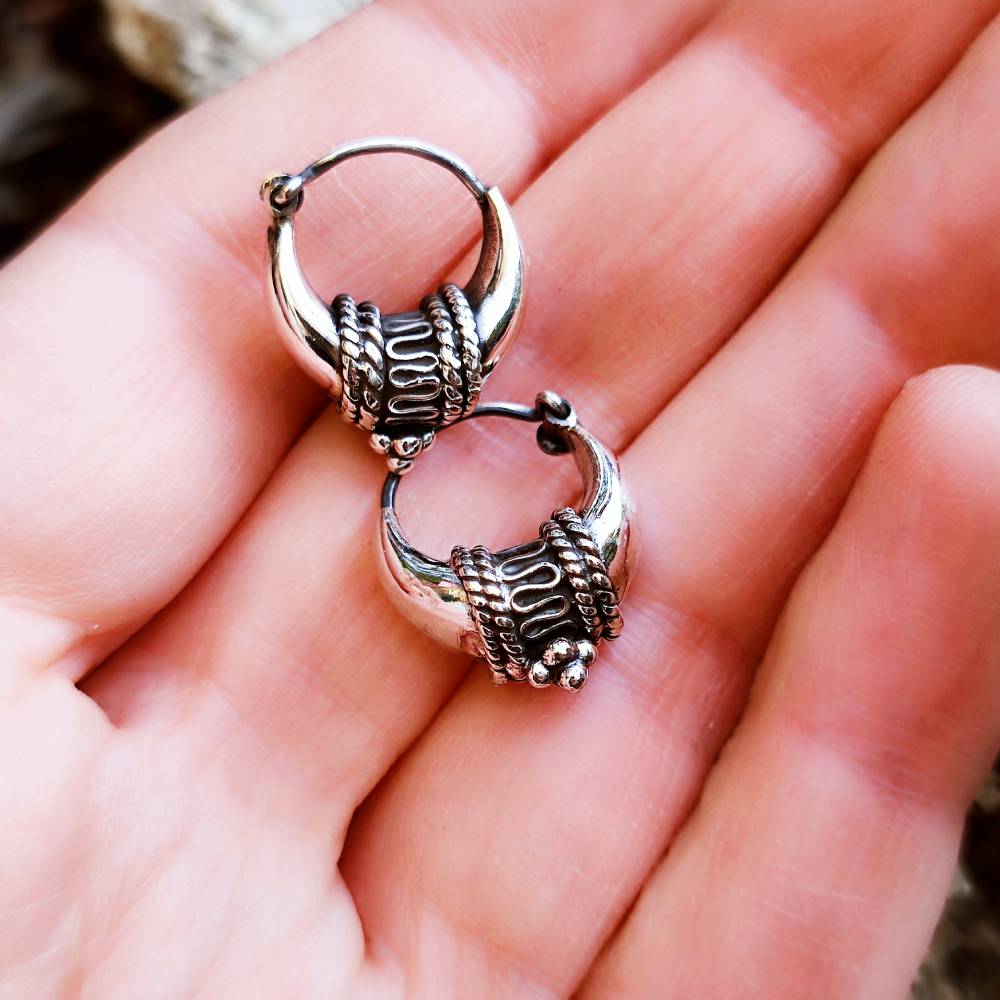 ORECCHINI a cerchio in argento 925 - SILAT