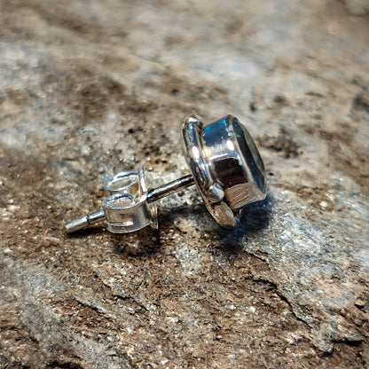 ORECCHINI etnici con pietra in argento 925 - MALPUR