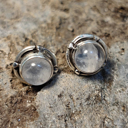 ORECCHINI etnici con pietra in argento 925 - MALPUR