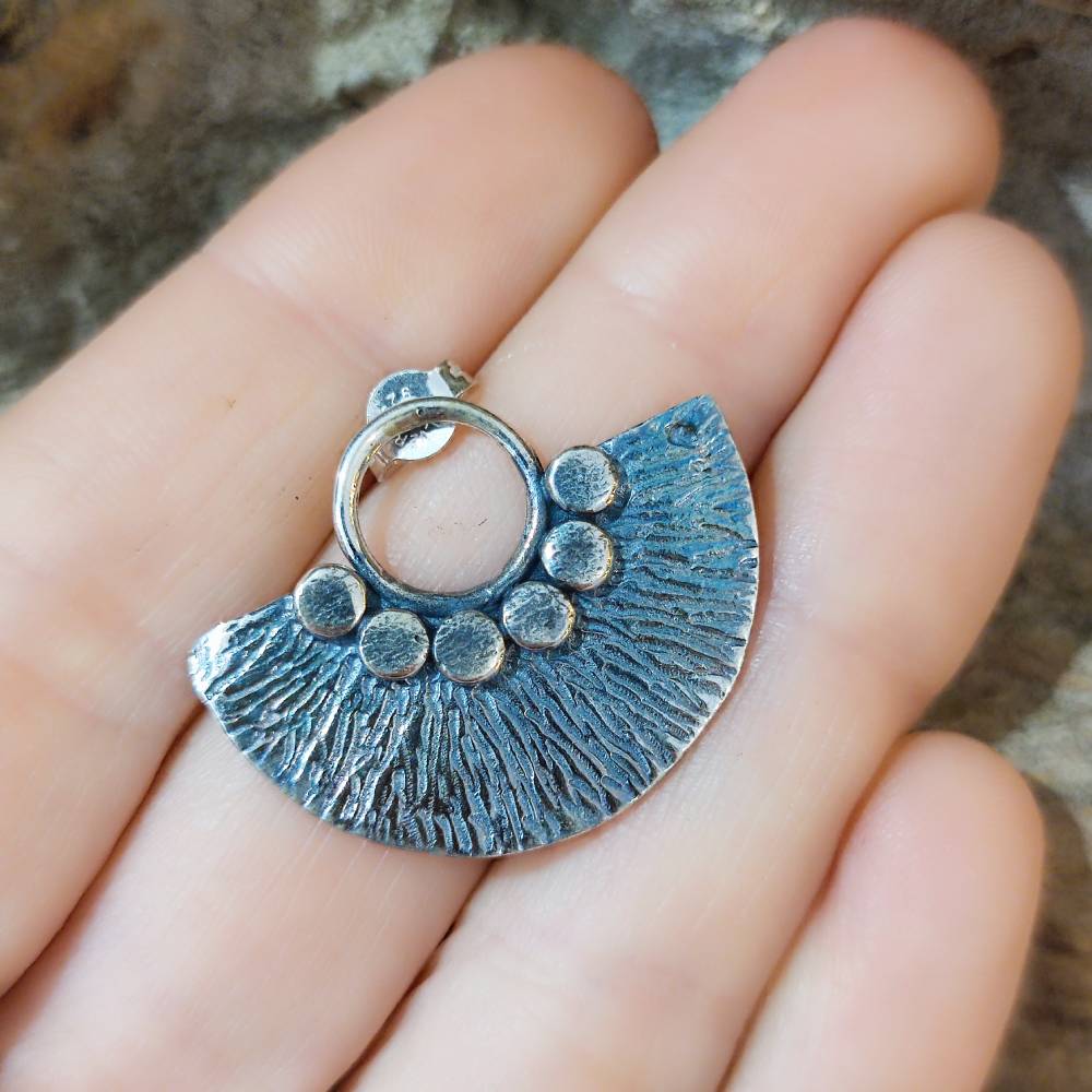 ORECCHINI a ventaglio etnici in argento 925 - VALKI
