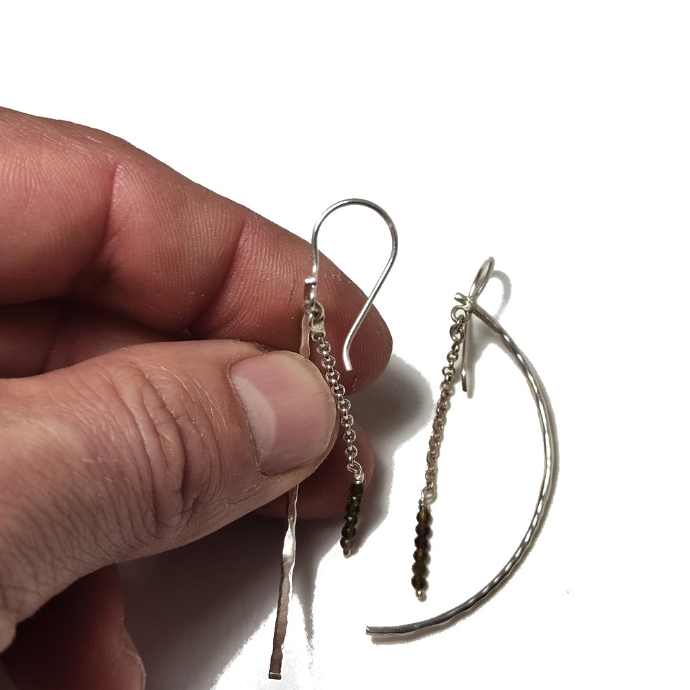 ORECCHINI con tormalina argento 925 - ANDY W.