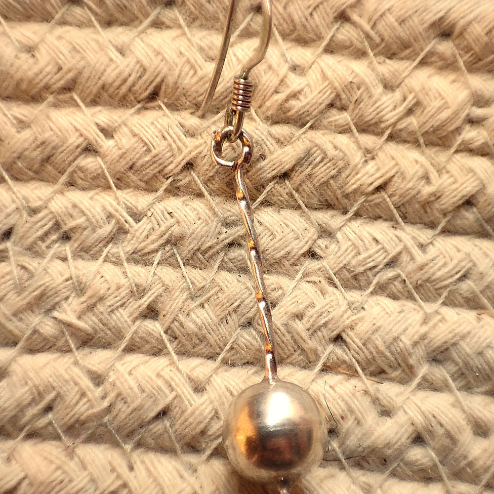 Orecchini con sfera argento - LILLIT