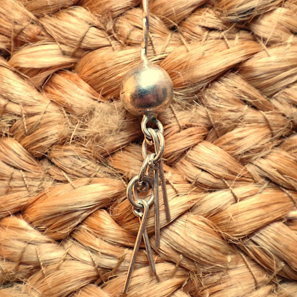 Orecchini con sfera argento - LILLIT