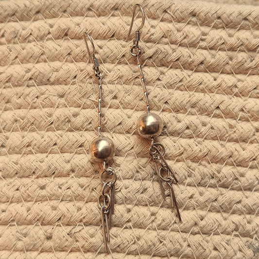 Orecchini con sfera argento - LILLIT