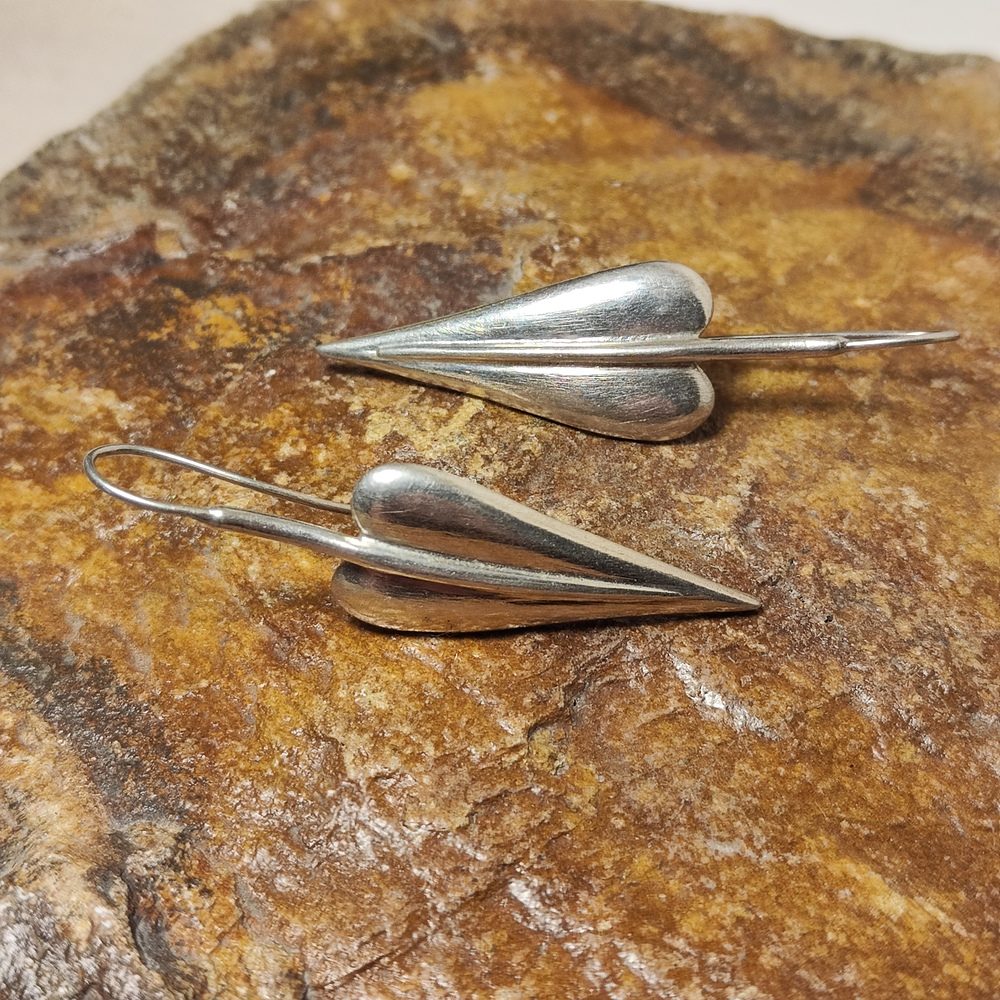ORECCHINI satinati argento 925 - DIL