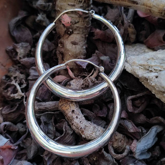 ORECCHINI a cerchio in argento 925 - KHAPUR