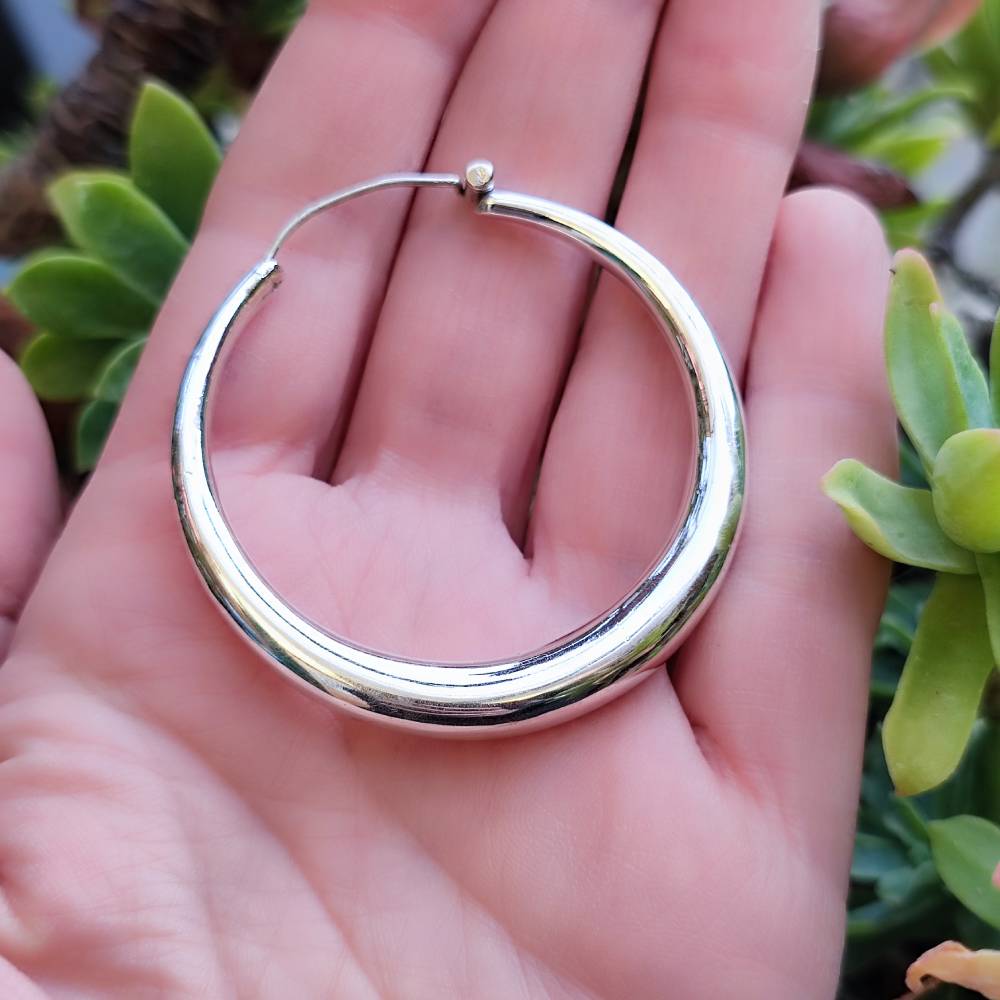 ORECCHINI a cerchio in argento 925 KHAPUR - Main Image