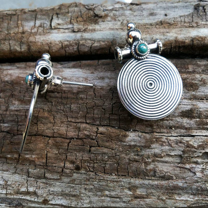 ORECCHINI MALTI in argento 925 con pietra