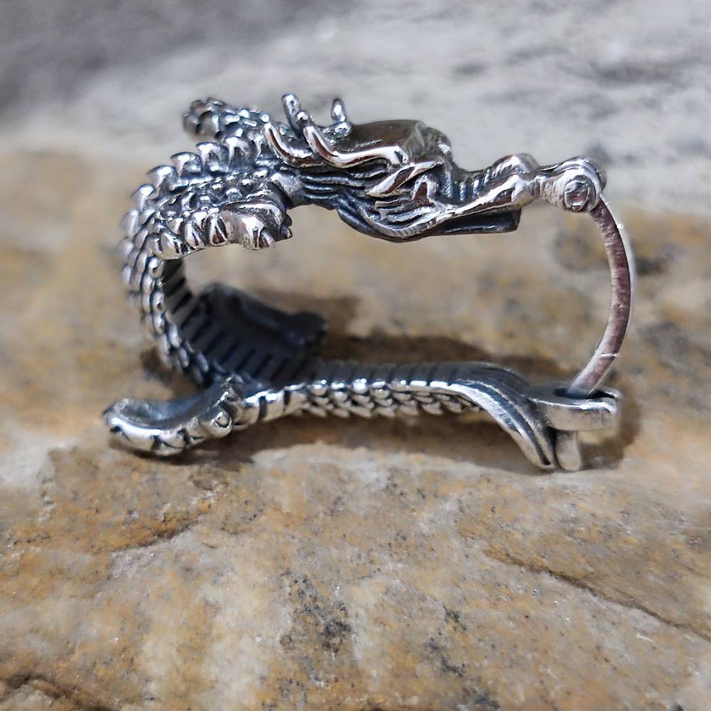 ORECCHINI etnici drago in argento 925 - GHUNA