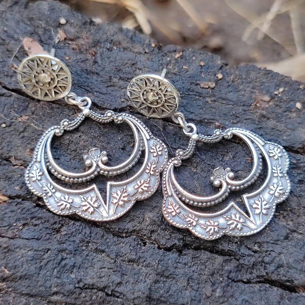 ORECCHINI etnici in argento 925 - KAMTHA