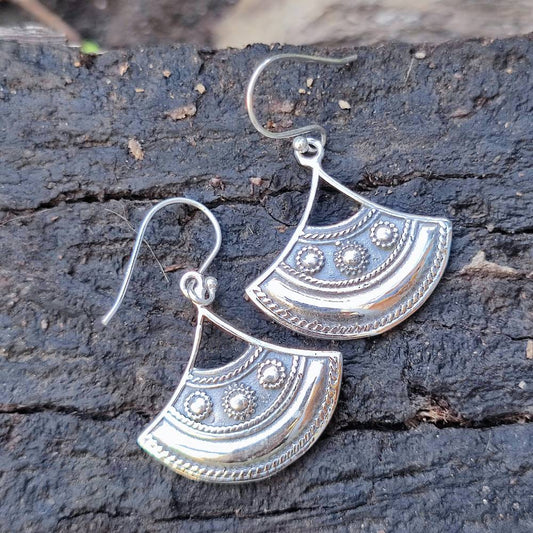ORECCHINI etnici in argento 925 - LARJI