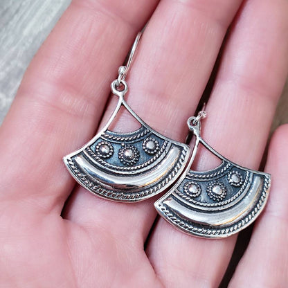 ORECCHINI etnici in argento 925 - LARJI