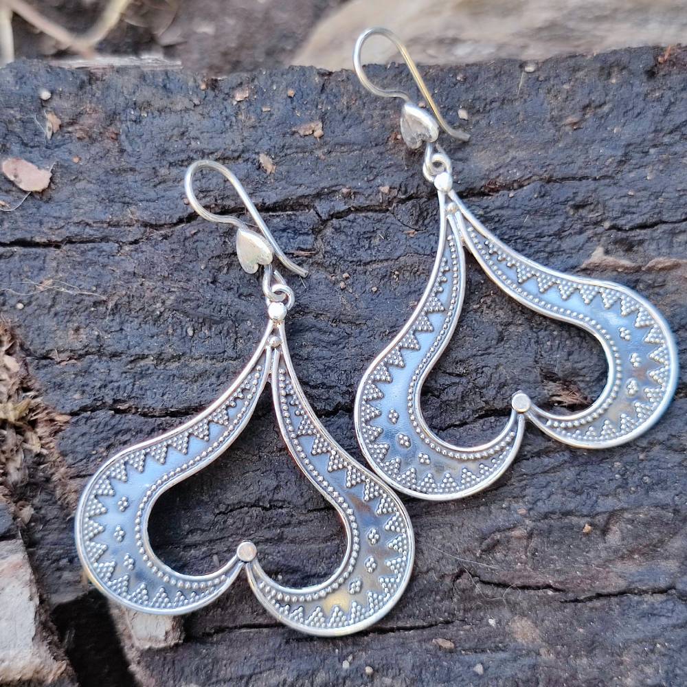 ORECCHINI etnici in argento 925 - MOHADI