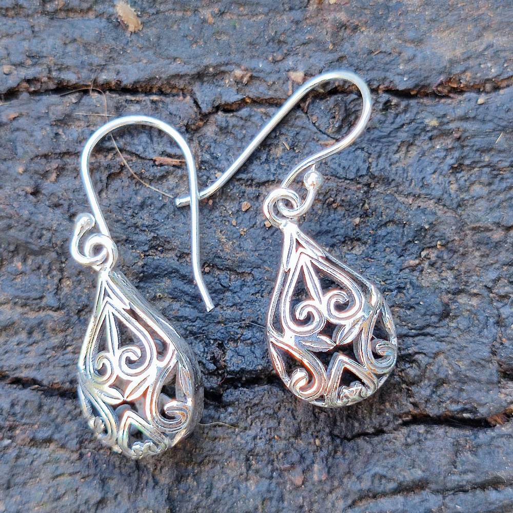 ORECCHINI etnici in argento 925 - PURA
