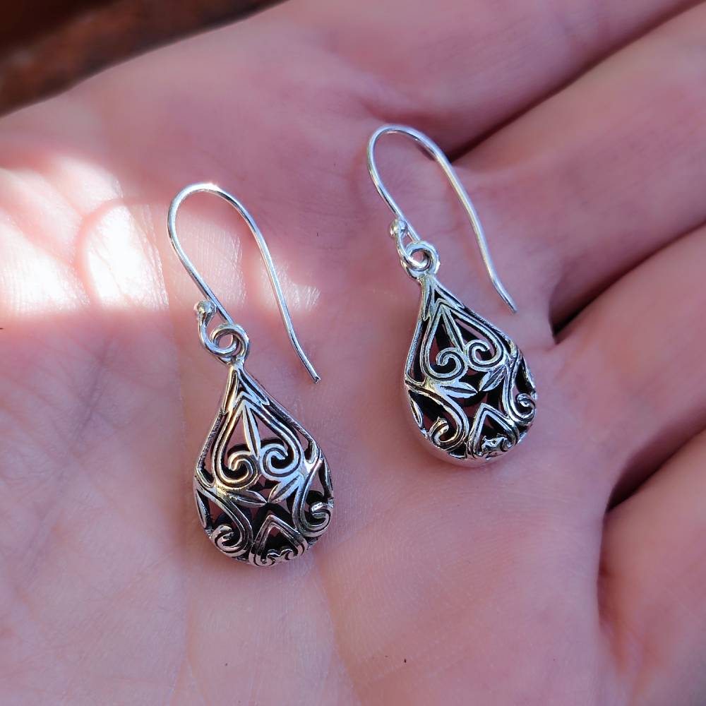 ORECCHINI etnici in argento 925 - PURA
