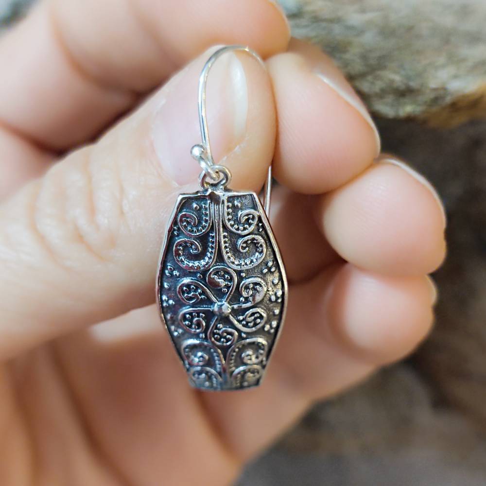 ORECCHINI etnici in argento 925 - RAITAL