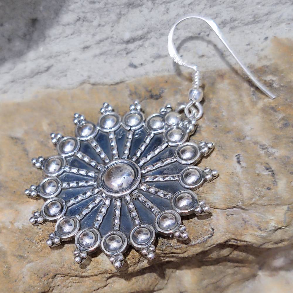 ORECCHINI etnici in argento 925 - SARBE