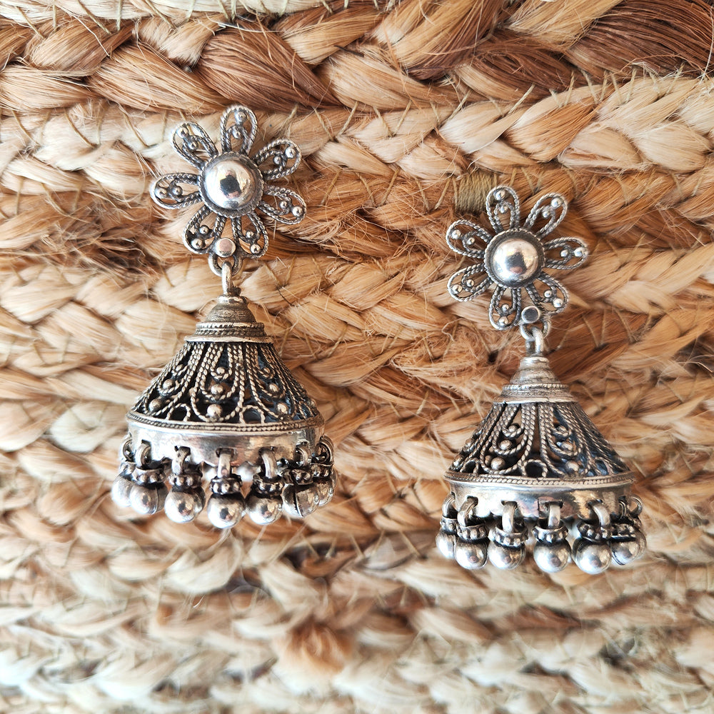 ORECCHINI indiani etnici IDAI in argento 925