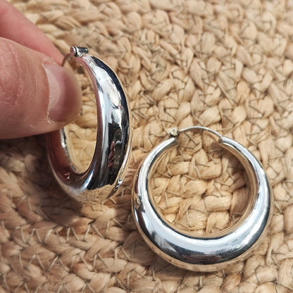 ORECCHINI cerchio argento donna - NIROLI