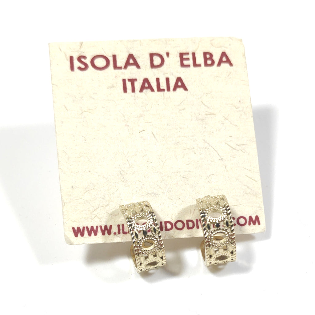 ORECCHINI acciaio 316 L Chirurgico doratoORECCHINI  | Cerchio