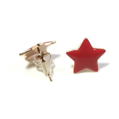ORECCHINI acciaio 316 L Chirurgico rosè - Stelle – immagine3