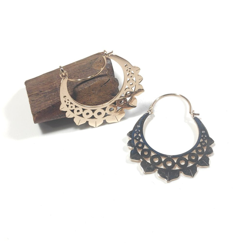 ORECCHINI acciaio 316 L Chirurgico rosèORECCHINI Zircone, | Cerchio