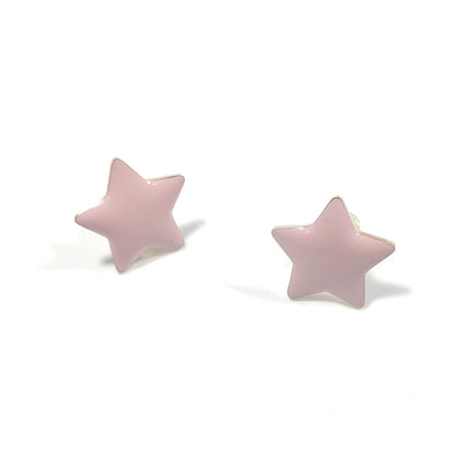 ORECCHINI acciaio 316 L Chirurgico rosè - Stelle – immagine4