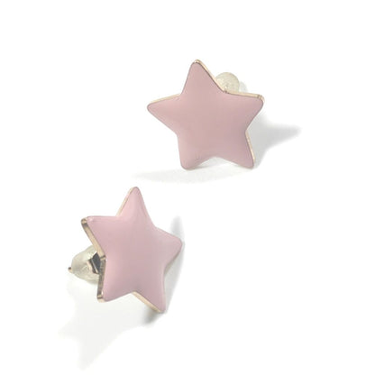 ORECCHINI acciaio 316 L Chirurgico rosè - Stelle – immagine2