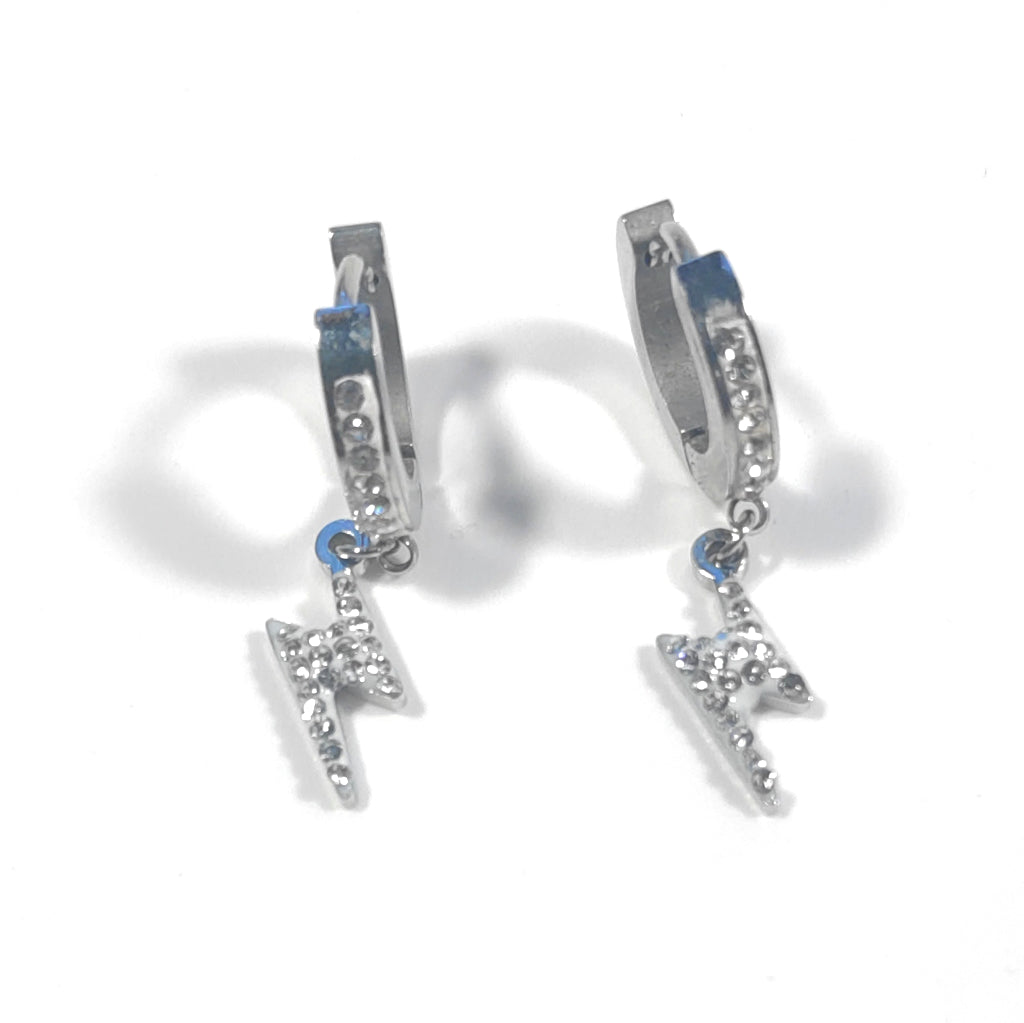 ORECCHINI acciaio 316 L ChirurgicoORECCHINI Zircone, | Fulmine