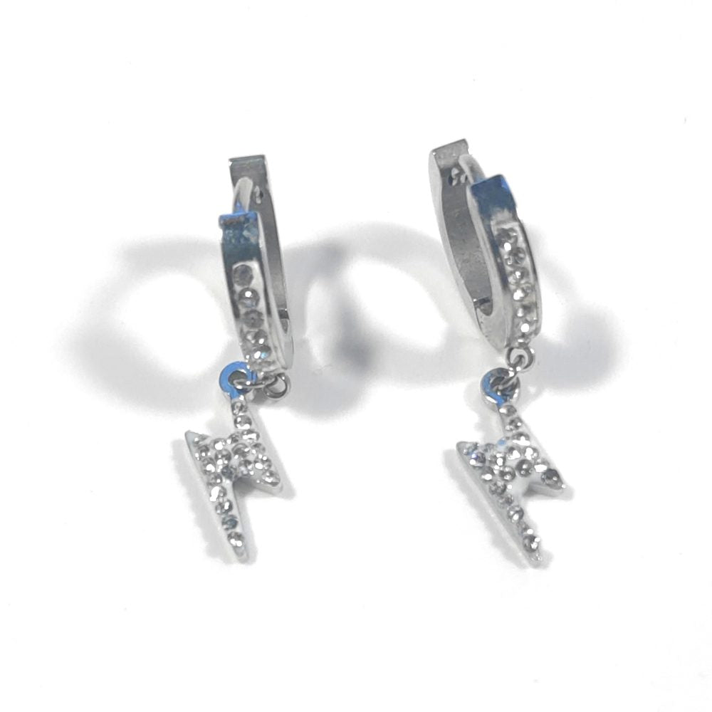 ORECCHINI acciaio 316 L ChirurgicoORECCHINI Zircone, | Fulmine