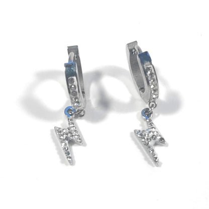 ORECCHINI acciaio 316 L ChirurgicoORECCHINI Zircone, | Fulmine